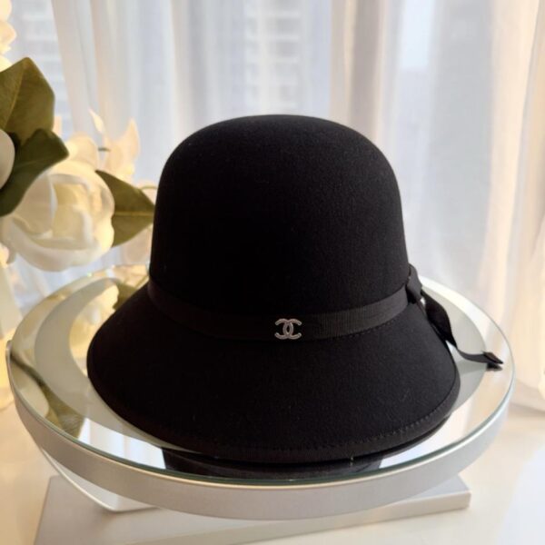 réplica,joyas,joyería,1:1,replica,fake,lujo,barato Nuevo sombrero tipo pescador de lana CHANEL, 100% lana (F8OW1)