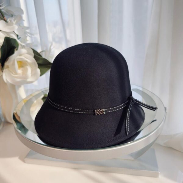 réplica,joyas,joyería,1:1,replica,fake,lujo,barato Sombrero tipo pescador Dior Otoño/Invierno, 100% fieltro de lana (5J528)