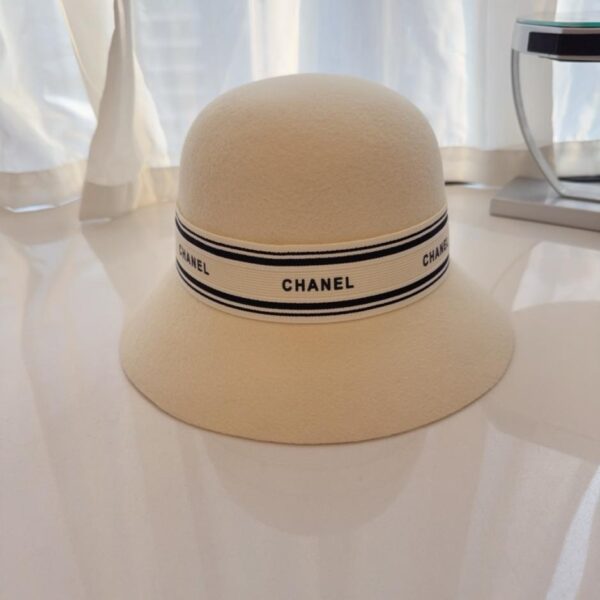 réplica,joyas,joyería,1:1,replica,fake,lujo,barato Nuevo sombrero tipo pescador elegante de CHANEL para otoño/invierno, 100% fieltro de lana (NANSI)