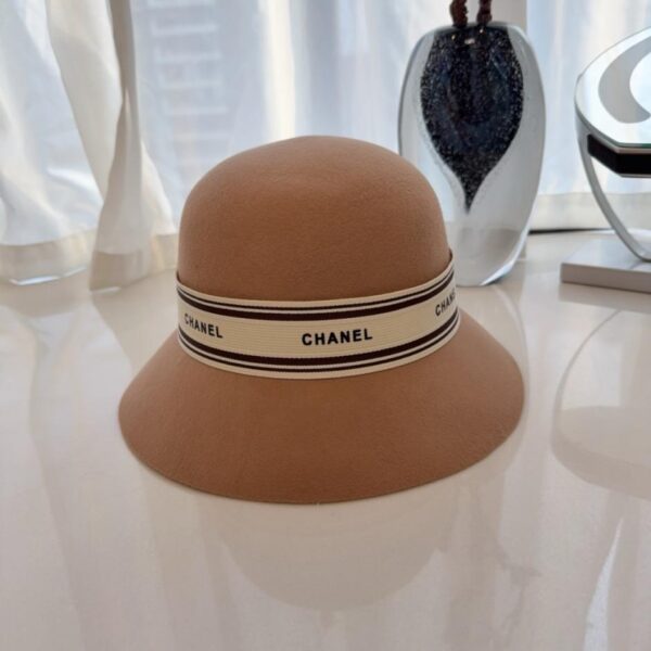 réplica,joyas,joyería,1:1,replica,fake,lujo,barato Nuevo sombrero tipo pescador elegante de CHANEL para otoño/invierno, 100% fieltro de lana (Q46C2)