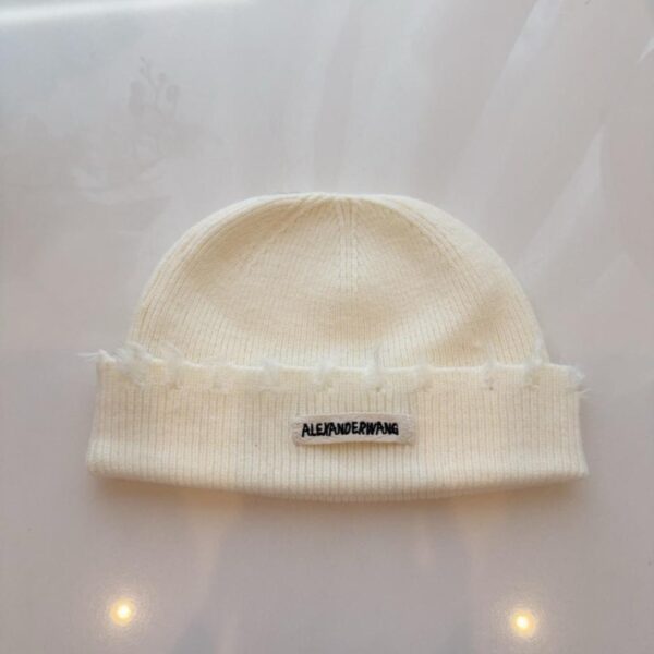 réplica,joyas,joyería,1:1,replica,fake,lujo,barato Gorro de punto con forma de melón de la nueva colección de Alexander Wang para principios de otoño, estilo unisex, holgado e informal (2G1A7)