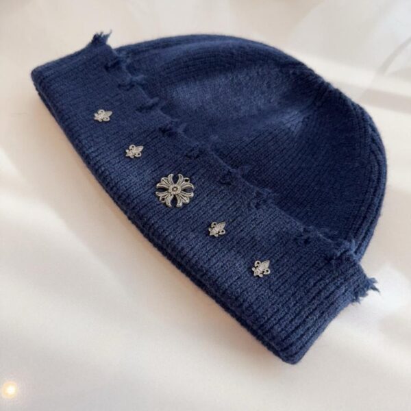 réplica,joyas,joyería,1:1,replica,fake,lujo,barato Nuevo gorro de punto rasgado de Chrome Hearts (5XCM2)