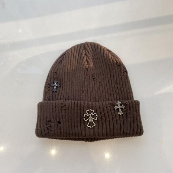 réplica,joyas,joyería,1:1,replica,fake,lujo,barato Gorro de punto de diseño resistente de Chrome Hearts para otoño/invierno (B8QNH)