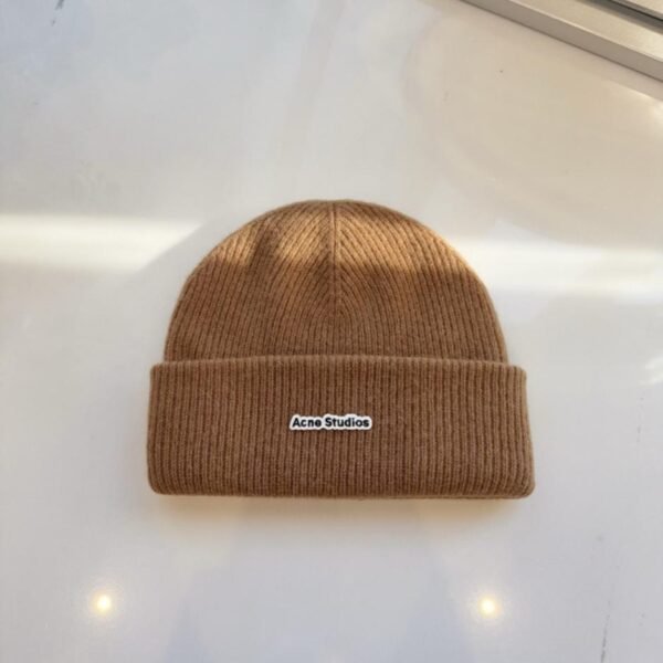 réplica,joyas,joyería,1:1,replica,fake,lujo,barato Gorro de lana de punto Acne Studios Otoño/Invierno, Gorro de lana de doble capa gruesa 100% (K5JVD)