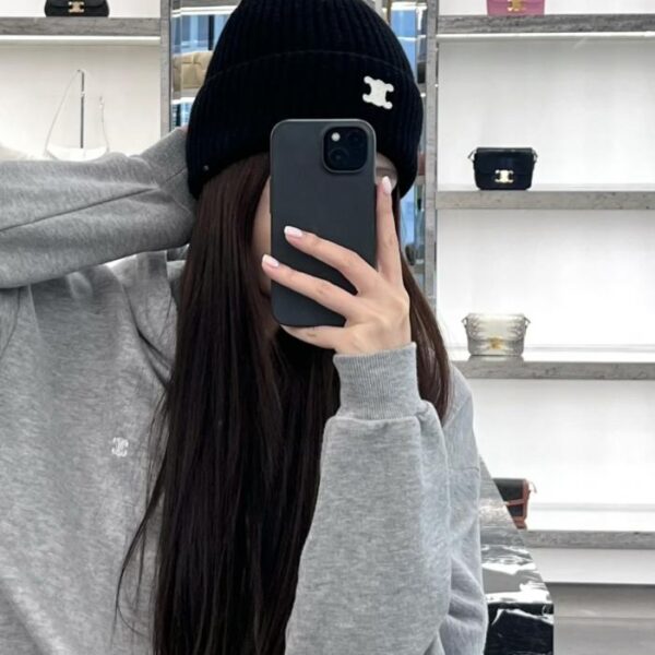 réplica,joyas,joyería,1:1,replica,fake,lujo,barato Gorro de punto estilo otoño/invierno de Celine para hombre y mujer (X79E3)