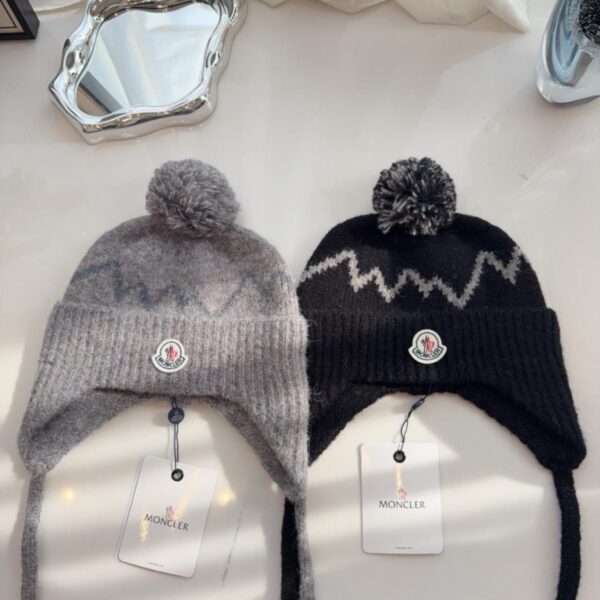 réplica,joyas,joyería,1:1,replica,fake,lujo,barato Gorro de lana Moncler Otoño/Invierno Nuevo con orejeras (1CCJI)