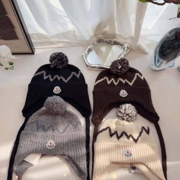 réplica,joyas,joyería,1:1,replica,fake,lujo,barato Gorro de punto con logo bordado de Louis Vuitton, unisex (AEOLN)