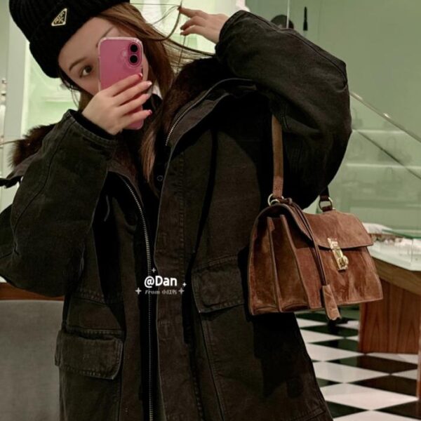 réplica,joyas,joyería,1:1,replica,fake,lujo,barato El nuevo gorro de punto grueso de Prada, grueso, holgado, cálido, unisex (C8NRU)