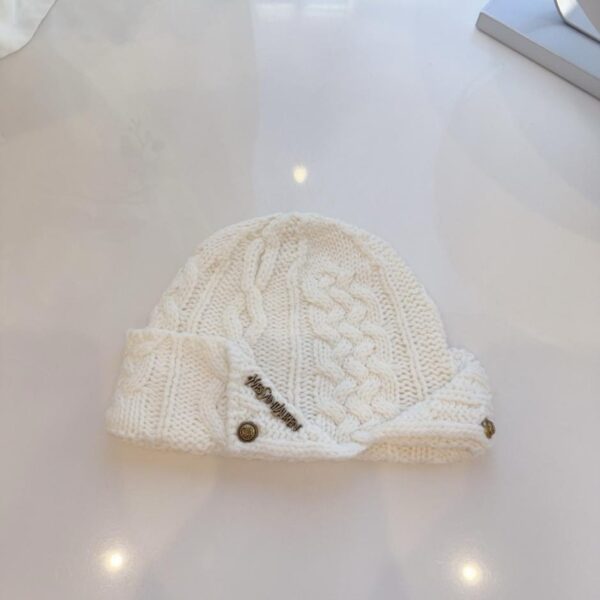 réplica,joyas,joyería,1:1,replica,fake,lujo,barato Gorro de lana Saint Laurent New con diseño jacquard, gorro único de un solo lado (4009Z)