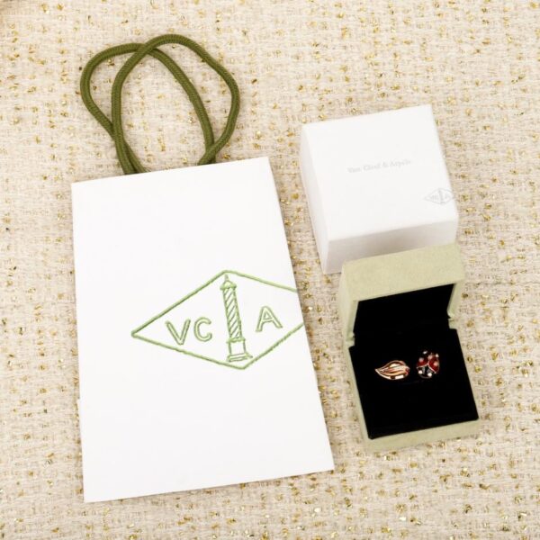 réplica,joyas,joyería,1:1,replica,fake,lujo,barato Boutique / Pulsera estrecha Van Cleef & Arpels V Gold Kaleidoscope, personalizable con oro auténtico y diamantes (T9XKA).