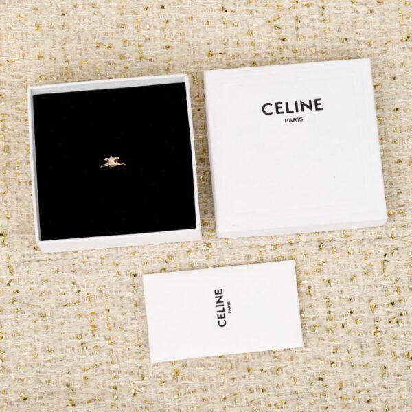 réplica,joyas,joyería,1:1,replica,fake,lujo,barato Boutique / Anillo Arco del Triunfo de Celine con diamantes (WMIU4)