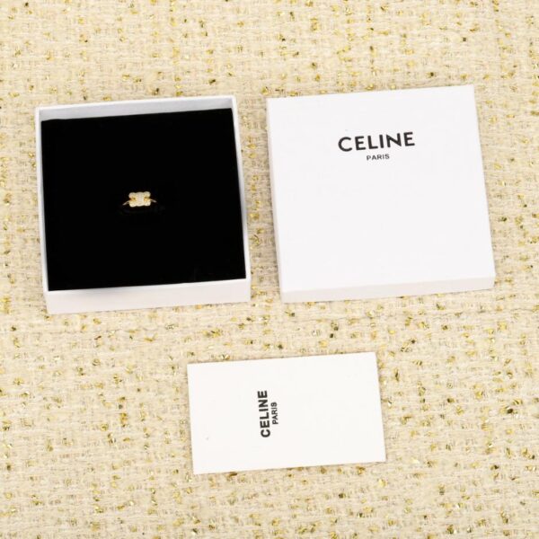 réplica,joyas,joyería,1:1,replica,fake,lujo,barato Boutique / Anillo Arco del Triunfo de Celine con diamantes (8UH08)