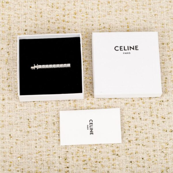 réplica,joyas,joyería,1:1,replica,fake,lujo,barato Boutique / Pinza para el cabello con diamantes de imitación cuadrados de Celine (1V4N2)