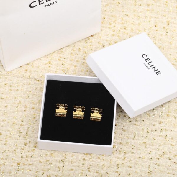 réplica,joyas,joyería,1:1,replica,fake,lujo,barato Boutique / Juego de 3 pinzas para el cabello Celine (KDMCS)