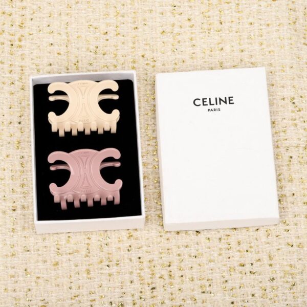 réplica,joyas,joyería,1:1,replica,fake,lujo,barato Boutique / Pinza para el cabello de resina con diseño del Arco del Triunfo de Celine (QV86C)