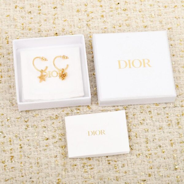 réplica,joyas,joyería,1:1,replica,fake,lujo,barato Boutique / Pendientes CD con estrella y trébol de Dior (CNK5S)