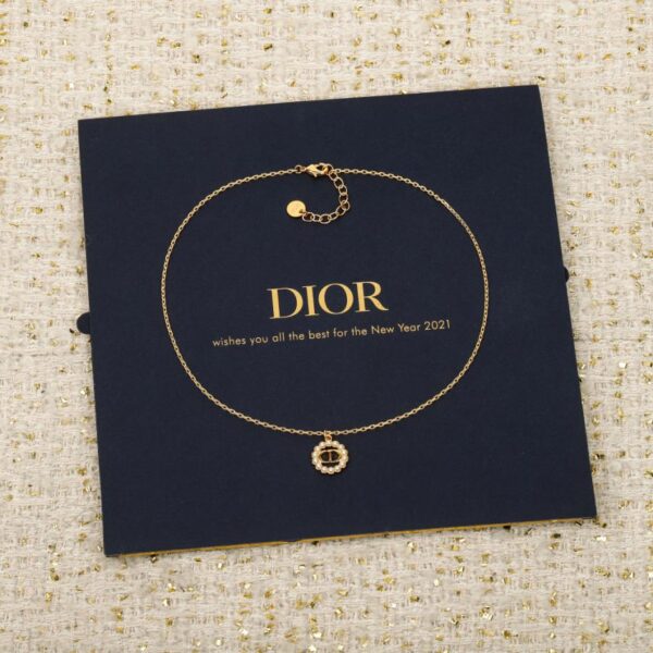 réplica,joyas,joyería,1:1,replica,fake,lujo,barato Boutique / Collar de perlas redondas Dior CD (W0WM5)
