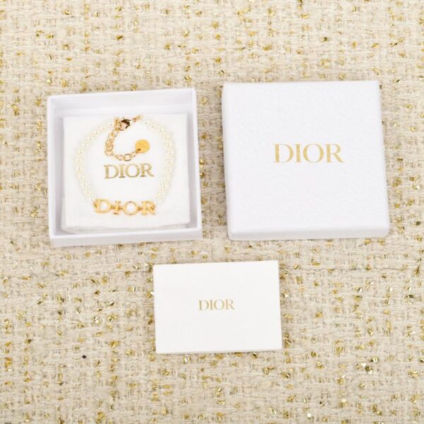 réplica,joyas,joyería,1:1,replica,fake,lujo,barato Boutique / Pulsera de perlas con letras Dior (JO71T)