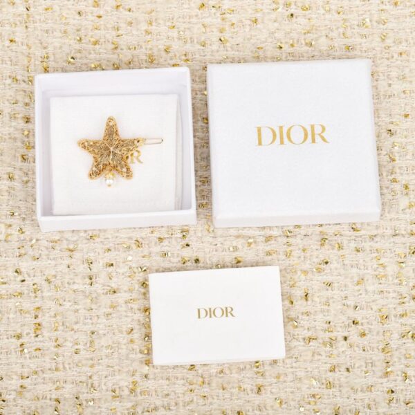 réplica,joyas,joyería,1:1,replica,fake,lujo,barato Boutique / Pinza para el pelo con forma de estrella de mar y perla de Dior (VT07G)