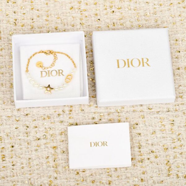 réplica,joyas,joyería,1:1,replica,fake,lujo,barato Boutique / Pulsera de perlas CD con estrella de cinco puntas Dior 25 (HR956)