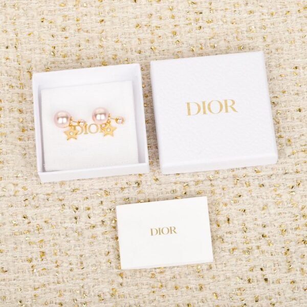 réplica,joyas,joyería,1:1,replica,fake,lujo,barato Boutique / Pendientes de perla con estrella de cinco puntas Dior 25 (1NHI9)
