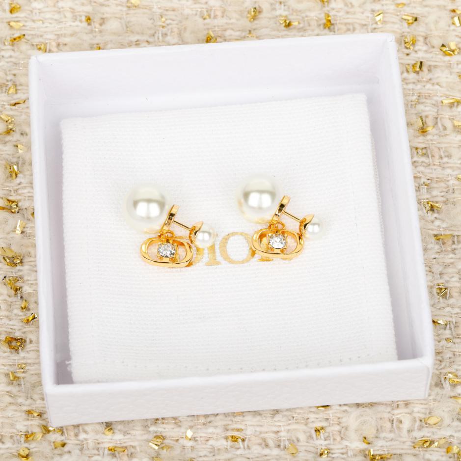 réplica,joyas,joyería,1:1,replica,fake,lujo,barato réplica,joyas,joyería,1:1,replica,fake,lujo,barato Boutique / Pendientes de perlas CD de Dior (MR4V5)