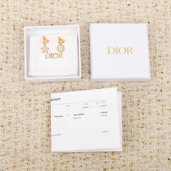 réplica,joyas,joyería,1:1,replica,fake,lujo,barato Boutique / 【Nuevos pendientes de trébol y estrella estilo CD de Dior】(FEXHI)