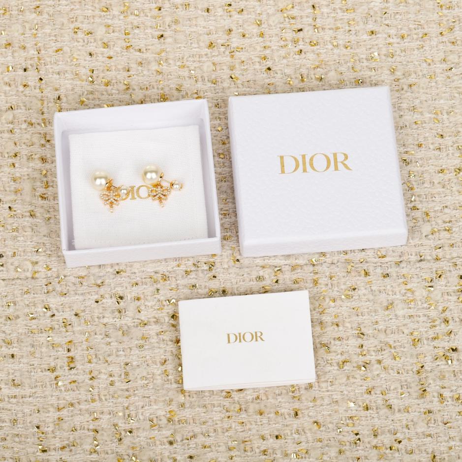 réplica,joyas,joyería,1:1,replica,fake,lujo,barato réplica,joyas,joyería,1:1,replica,fake,lujo,barato Boutique / Pendientes colgantes con lazo de diamantes Dior (SQ5BU)