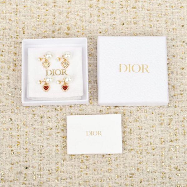 réplica,joyas,joyería,1:1,replica,fake,lujo,barato Boutique / Collar de dos diamantes con la letra Dior (X0FAH)