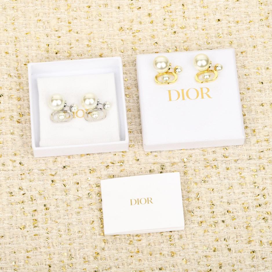 réplica,joyas,joyería,1:1,replica,fake,lujo,barato réplica,joyas,joyería,1:1,replica,fake,lujo,barato Boutique / Pendientes de doble perla CD de Dior (7XZGU)