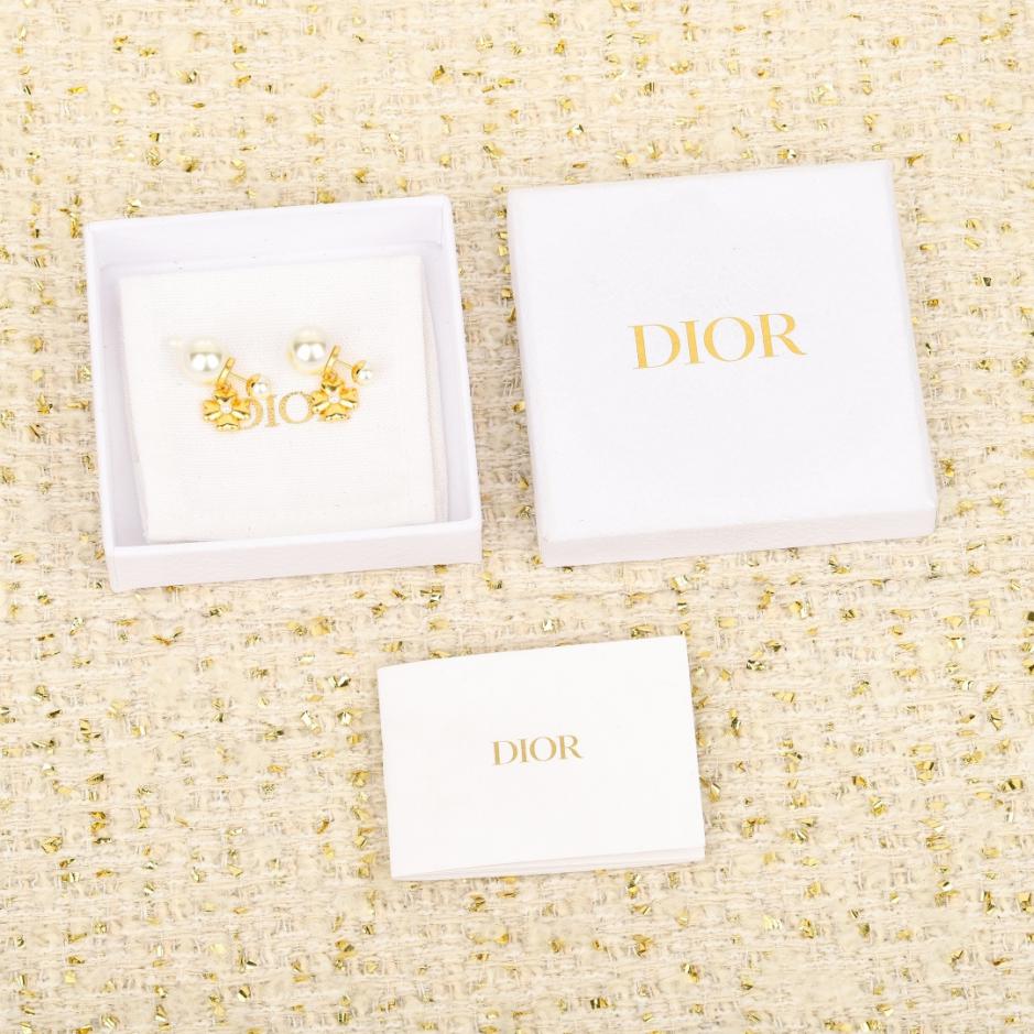 réplica,joyas,joyería,1:1,replica,fake,lujo,barato réplica,joyas,joyería,1:1,replica,fake,lujo,barato Boutique / Pendientes de perlas CD Dior 25 Clover (HENFN)