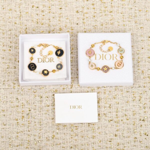 réplica,joyas,joyería,1:1,replica,fake,lujo,barato Boutique / Pulsera redonda pequeña y colorida de Dior (9Q604)