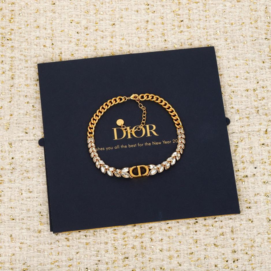 réplica,joyas,joyería,1:1,replica,fake,lujo,barato réplica,joyas,joyería,1:1,replica,fake,lujo,barato Boutique / Collar con orejas de trigo de CD de Dior (M0HTG)