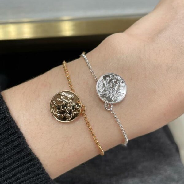 réplica,joyas,joyería,1:1,replica,fake,lujo,barato Boutique / Pulsera de monedas Hermes en oro V (T7HV5)