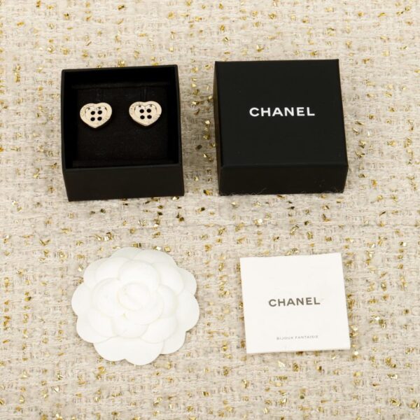 réplica,joyas,joyería,1:1,replica,fake,lujo,barato Boutique / Pendientes Chanel con doble C y estrella de cinco puntas con diamantes de colores (HHNGZ)