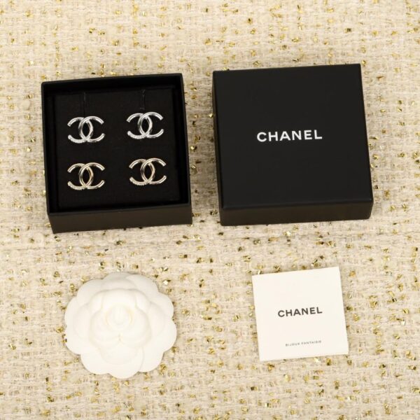 réplica,joyas,joyería,1:1,replica,fake,lujo,barato Boutique / Pendientes Chanel Smooth Double C (FQGRF)