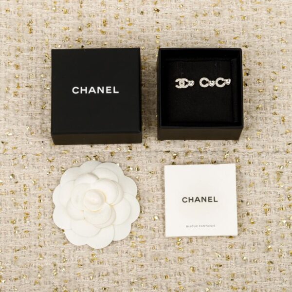 réplica,joyas,joyería,1:1,replica,fake,lujo,barato Boutique / Pendientes Chanel COCO con forma de corazón y letra (YYZK9)