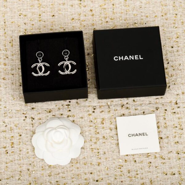 réplica,joyas,joyería,1:1,replica,fake,lujo,barato Boutique / Pendientes lisos con doble C (XOXV0)