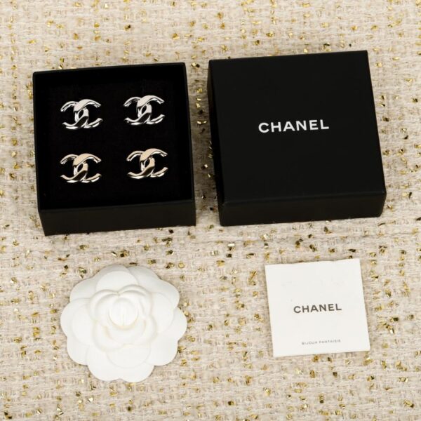 réplica,joyas,joyería,1:1,replica,fake,lujo,barato Boutique / Pendientes Chanel Smooth Double C (GU3E1)