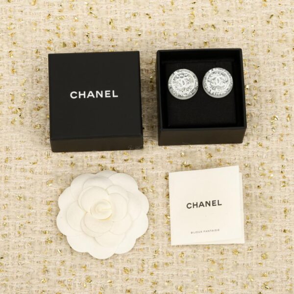 réplica,joyas,joyería,1:1,replica,fake,lujo,barato Boutique / Pendientes acrílicos con lentejuelas redondas de Chanel (QQK7V)