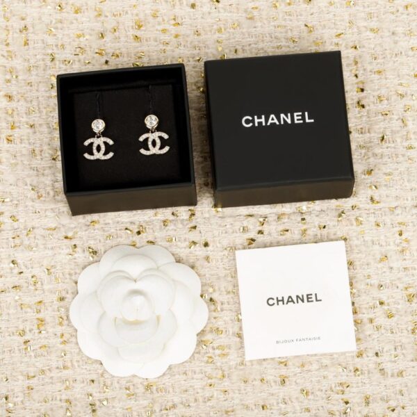 réplica,joyas,joyería,1:1,replica,fake,lujo,barato Boutique / Pendientes Chanel Mini Gold Bean con doble C (XXR1T)