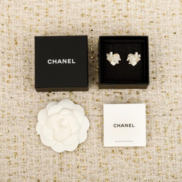réplica,joyas,joyería,1:1,replica,fake,lujo,barato Boutique / Pendientes Chanel 25B Corazón Doble C (CA9TI)