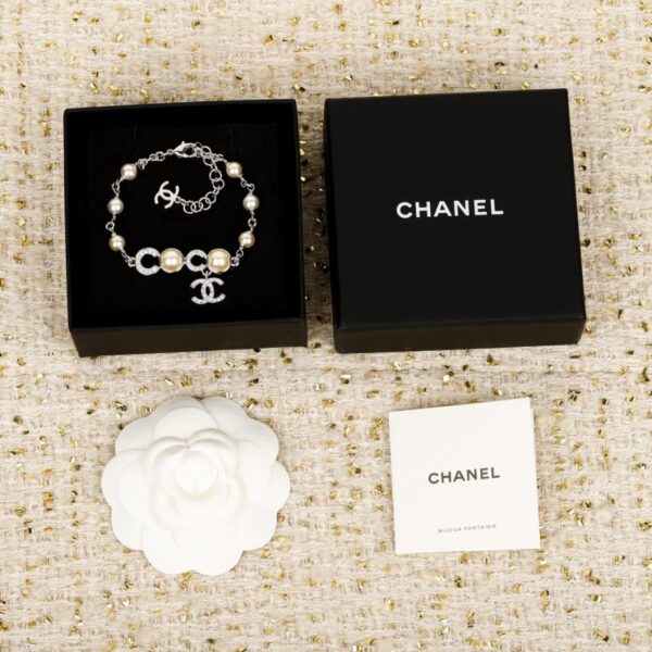 réplica,joyas,joyería,1:1,replica,fake,lujo,barato Boutique / Pendientes de aro pequeños de plata Chanel con diamantes completos (4S2FY)