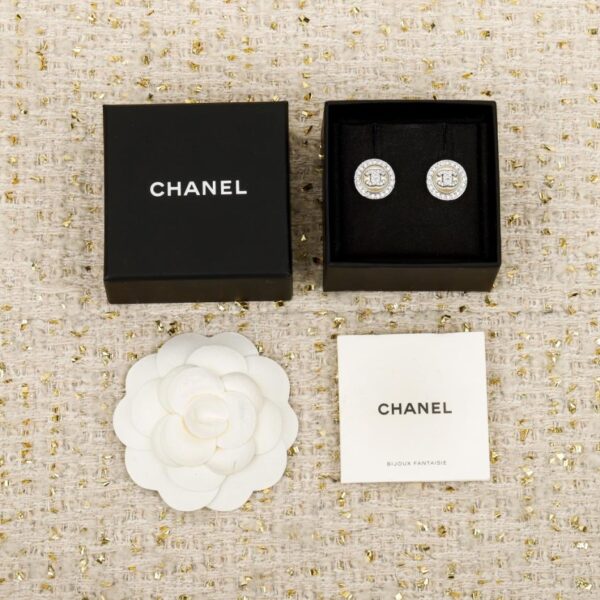 réplica,joyas,joyería,1:1,replica,fake,lujo,barato Boutique / Pendientes de botón redondo de perla de Chanel (U3YZS)