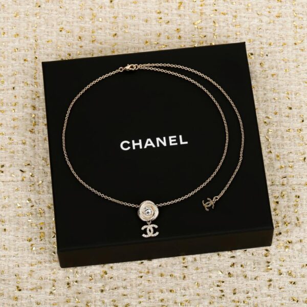 réplica,joyas,joyería,1:1,replica,fake,lujo,barato Boutique / Pulsera y collar de perlas doble C con diamantes de Chanel (6IKSL)