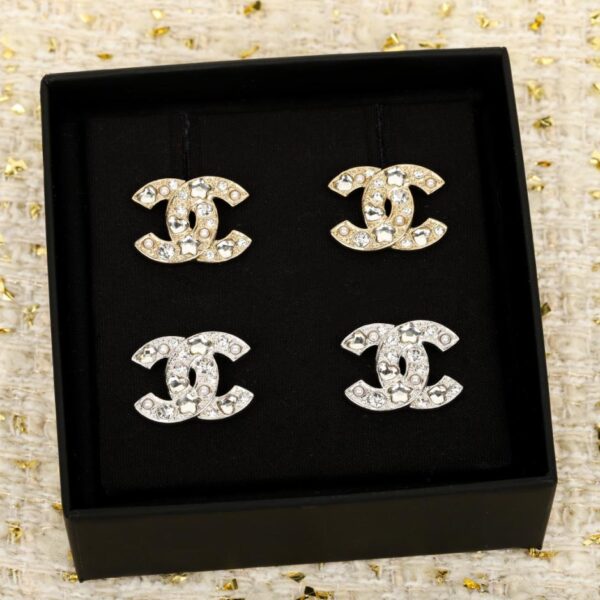 réplica,joyas,joyería,1:1,replica,fake,lujo,barato Boutique / Pendientes Chanel Doble C Corazón Rosa 25 (84STT)