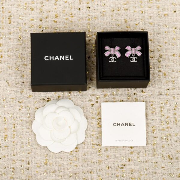 réplica,joyas,joyería,1:1,replica,fake,lujo,barato Boutique / Pendientes de lazo Chanel 25B (D5X2D)