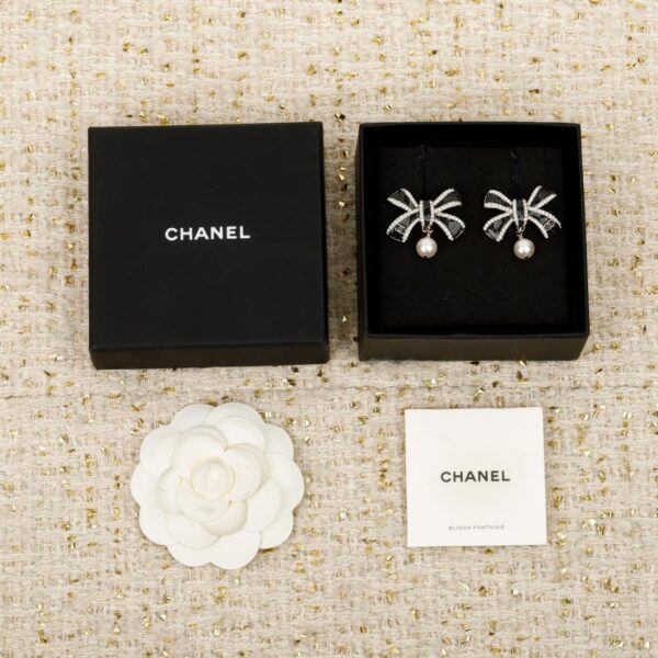 réplica,joyas,joyería,1:1,replica,fake,lujo,barato Boutique / Pendientes Chanel con letra de estrella de cinco puntas (SF1A1)