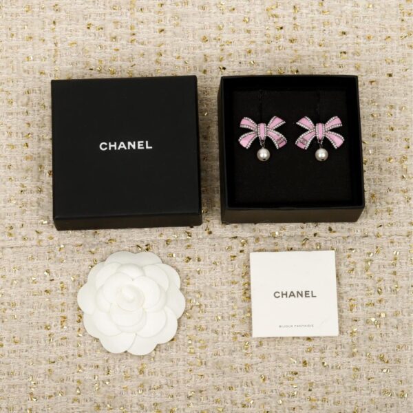 réplica,joyas,joyería,1:1,replica,fake,lujo,barato Boutique / Pendientes de lazo Chanel 25B (Y2OIE)