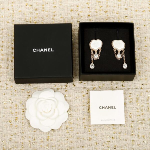 réplica,joyas,joyería,1:1,replica,fake,lujo,barato Boutique / Pendientes Chanel Doble C Nube con Lágrima (Y7NJX)